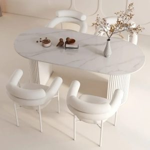 Stone Dining Table Set