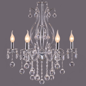 Chandelier 6 Arm Ball Chrome